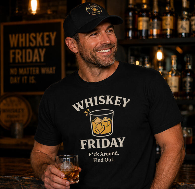 Whiskey Friday Rocks T-shirt FAFO