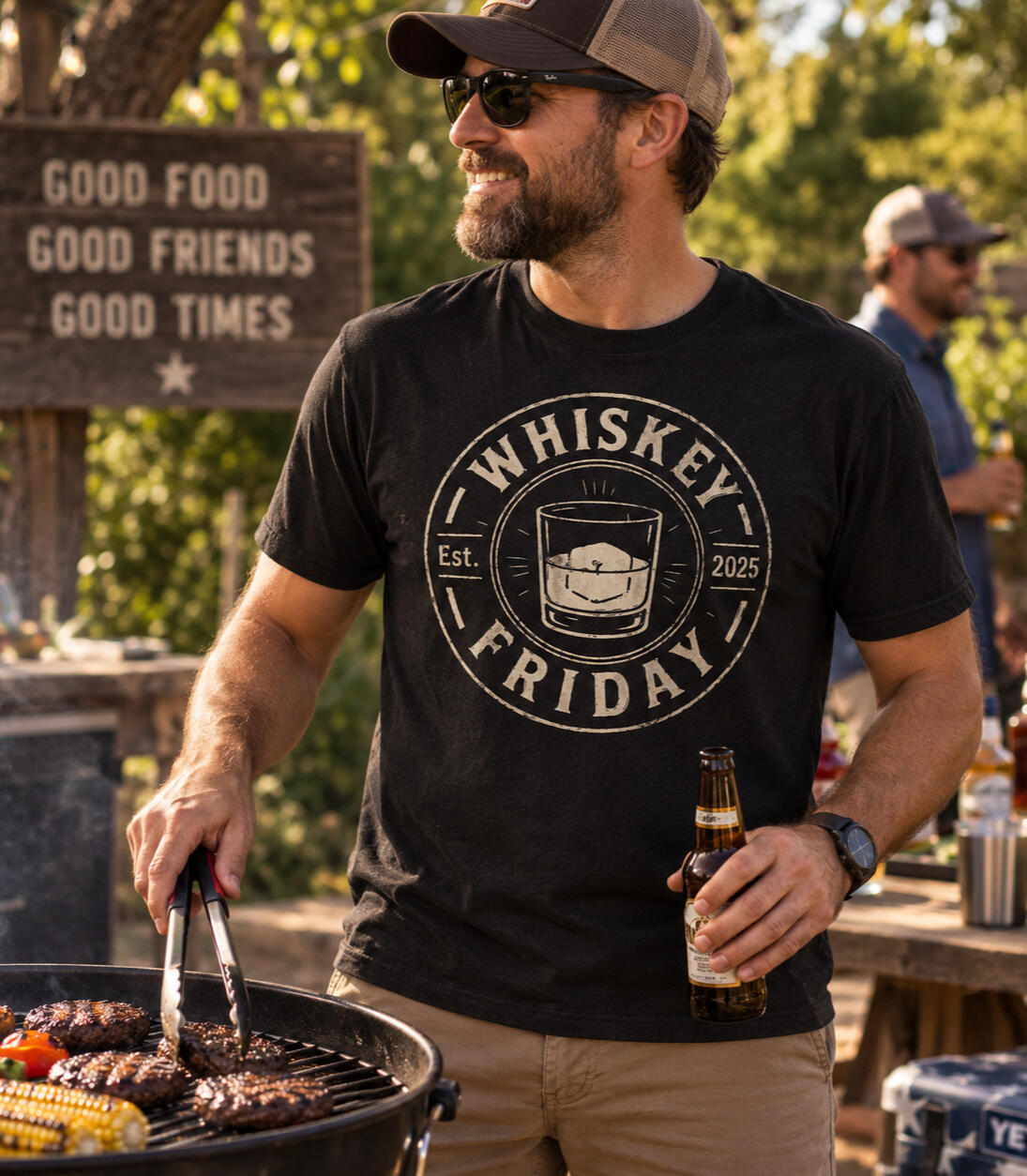 Whiskey Friday Whiskey Friday started with a simple idea. On Friday, we drink whiskey. Sometimes… Even when it’s not Friday. Then we decided to make merch. Lots of merch. So, here’s to Friday. No matter what day it is.
